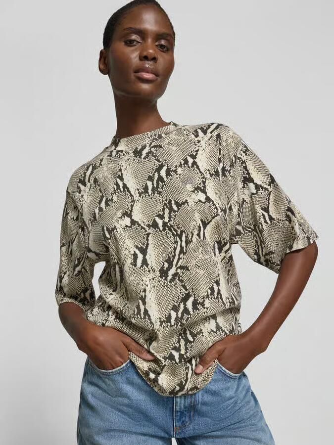 Anine Bing Regular fit T-shirt van puur katoen
