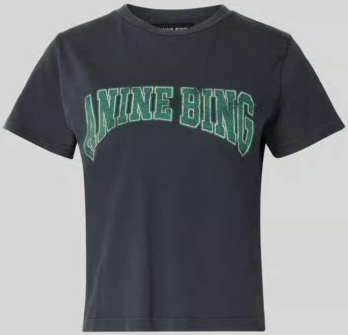 Anine Bing Regular fit t-shirt van puur katoen