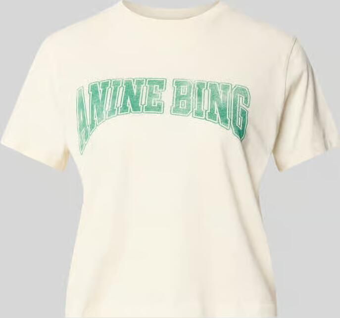 Anine Bing Regular fit t-shirt van puur katoen