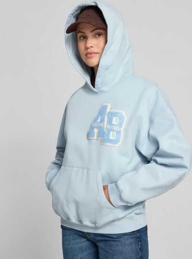 Anine Bing Relaxed fit HOODIE met Logodetail