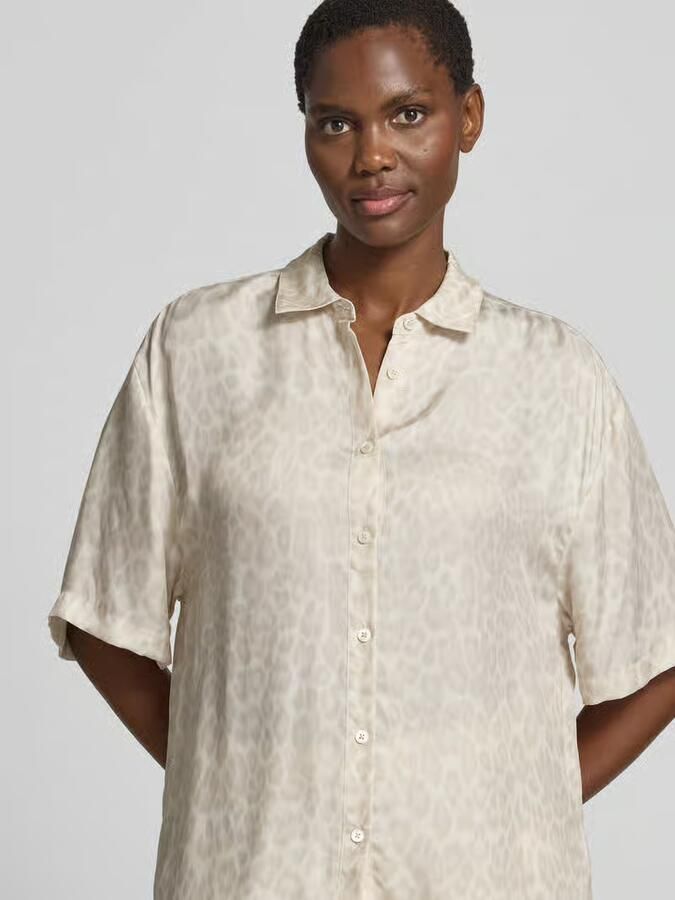 Anine Bing relaxed fit overhemdblouse met viscose