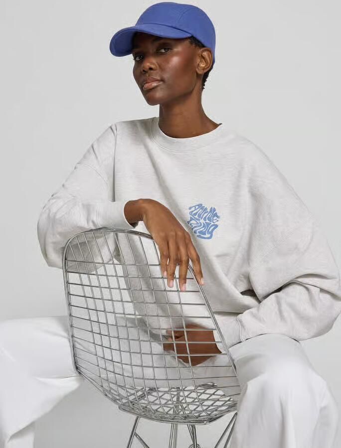 Anine Bing relaxed fit sweatshirt met logoprint