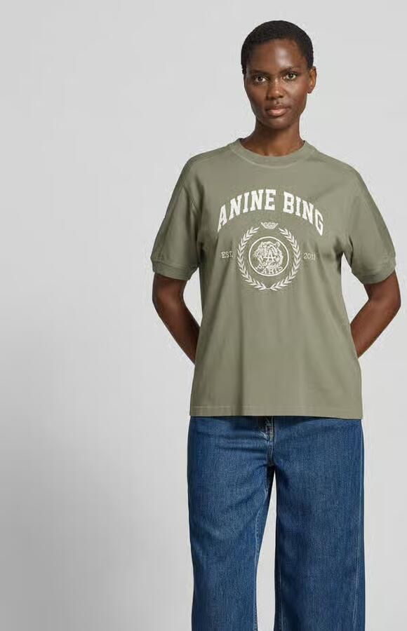 Anine Bing relaxed fit t-shirt met logoprint - Foto 3