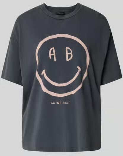 Anine Bing relaxed fit t-shirt met logoprint