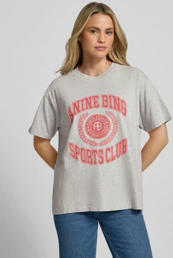 Anine Bing t-shirt Cade Collegiate A-08-12981-GRY1 grey - Foto 2