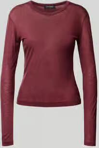 Anine Bing Shirt met lange mouwen van wol met ronde hals