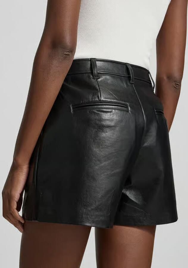 Anine Bing Shorts met leer