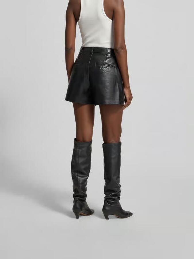 Anine Bing Shorts met leer