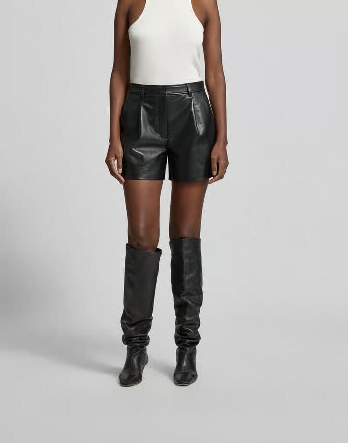 Anine Bing Shorts met leer - Foto 2