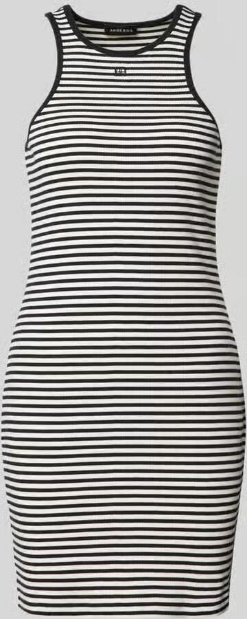 Anine Bing slim fit jurk in brei-look - Foto 3