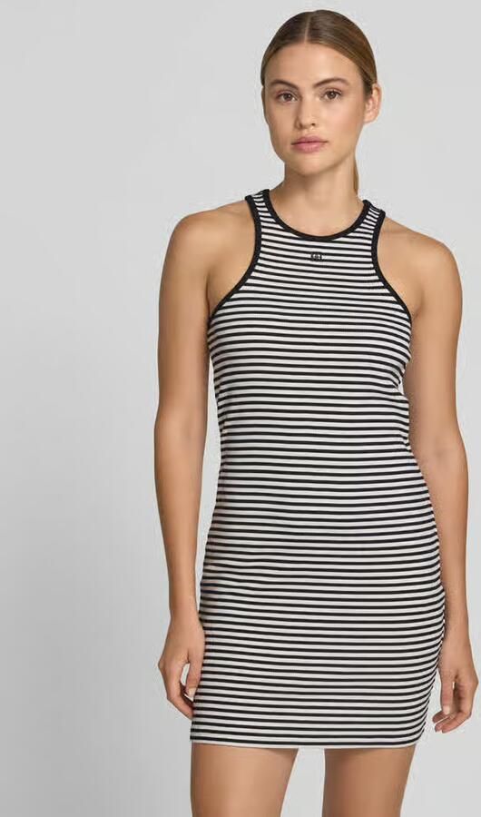 Anine Bing slim fit jurk in brei-look - Foto 3
