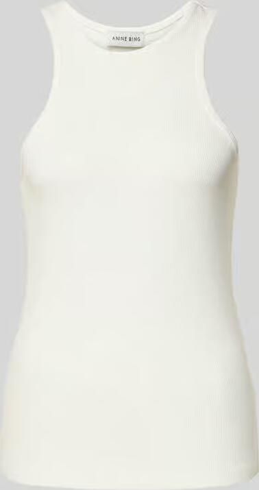 Anine Bing Slim Fit top van viscosemix - Foto 2