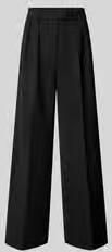 Anine Bing Straight fit stoffen broek met bandplooien