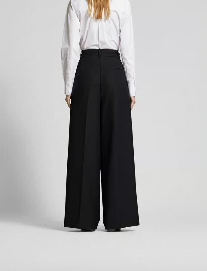 Anine Bing Straight fit stoffen broek met bandplooien - Foto 3
