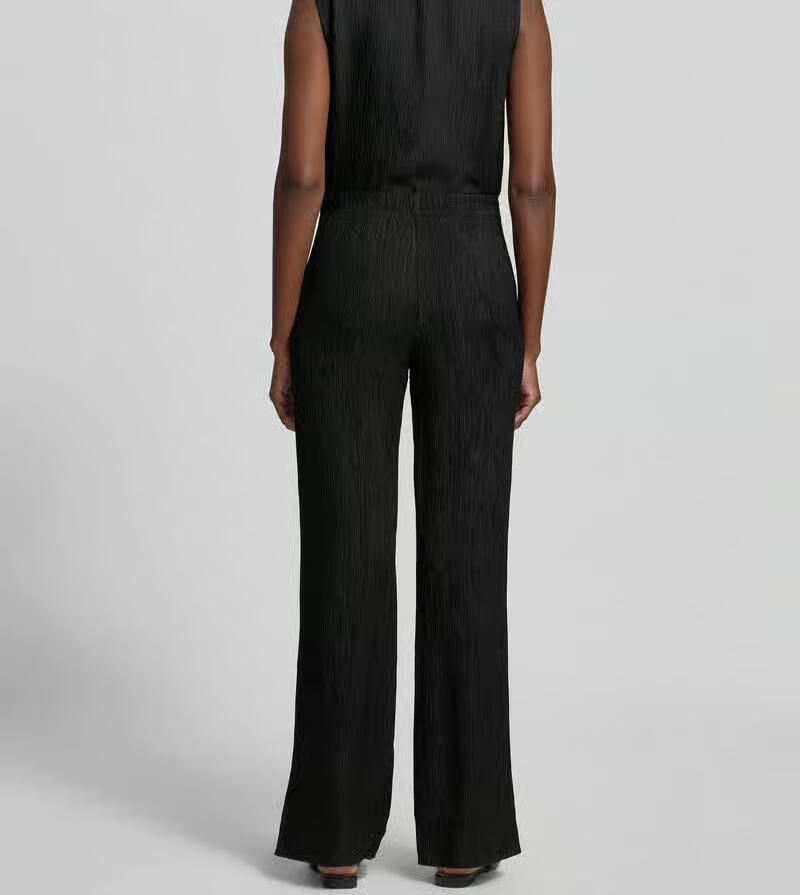 Anine Bing straight fit stoffen broek van viscosemix - Foto 3