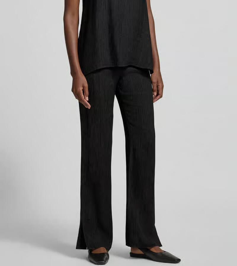 Anine Bing straight fit stoffen broek van viscosemix - Foto 2