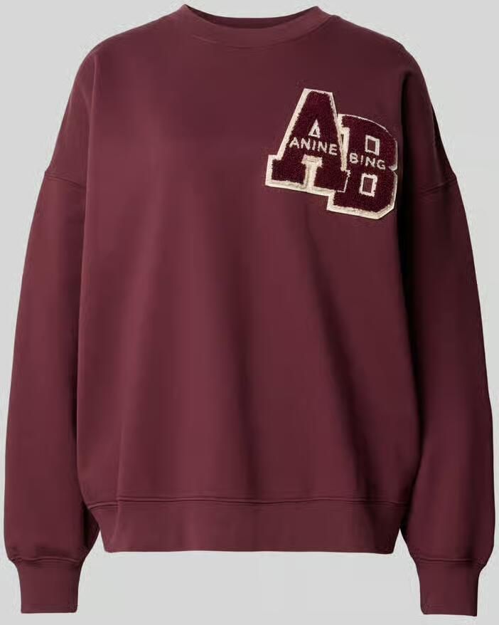 Anine Bing Sweatshirt met letterman-patch