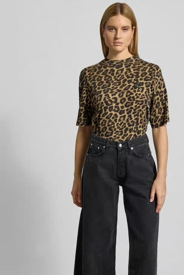 Anine Bing T-shirt met All-over dierenprint - Foto 2
