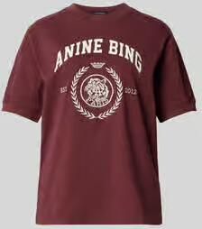Anine Bing T-shirt met Collegiate-logoprint