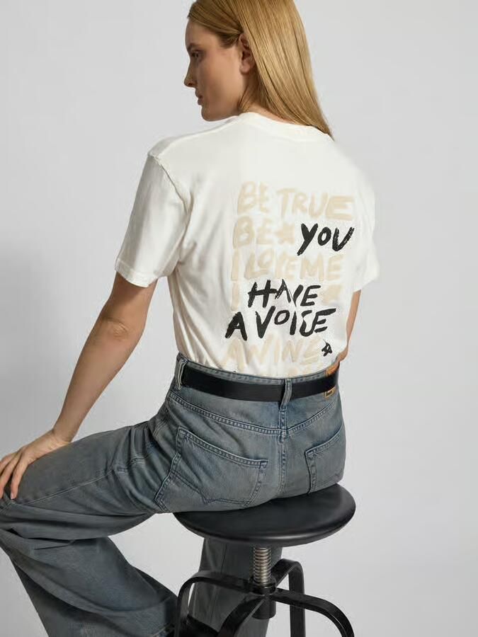 Anine Bing T-shirt met labelprint