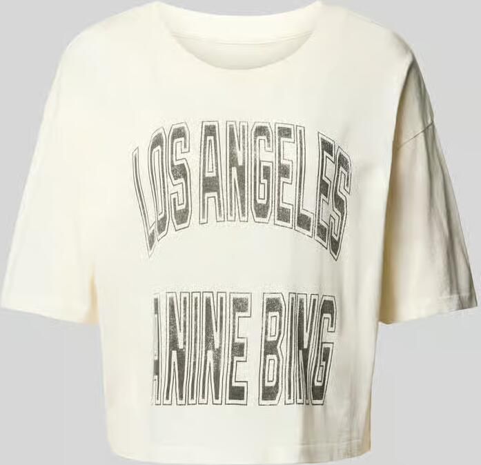 Anine Bing T-shirt met Los Angeles-frontprint