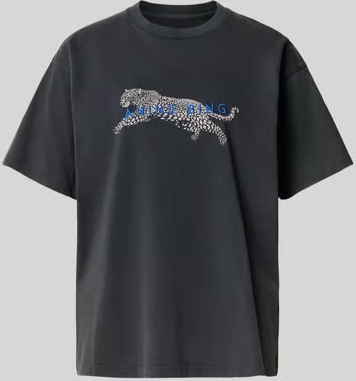 Anine Bing T-shirt met luipaardmotiefprint