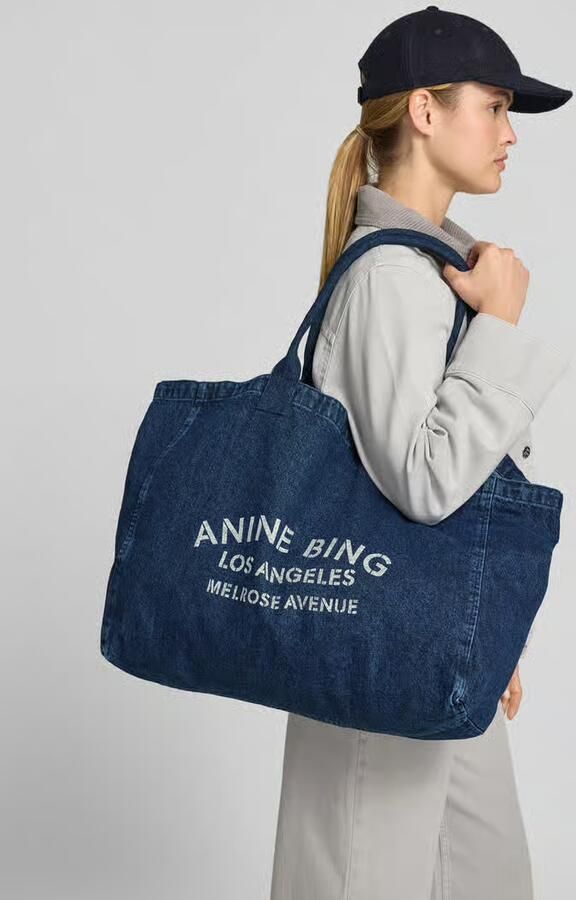 Anine Bing Tote bag in denim-look - Foto 2