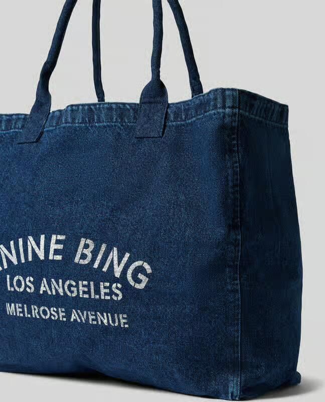 Anine Bing Tote bag in denim-look
