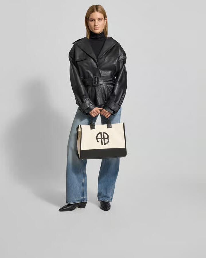 Anine Bing Tote Tas met Logodetail - Foto 2