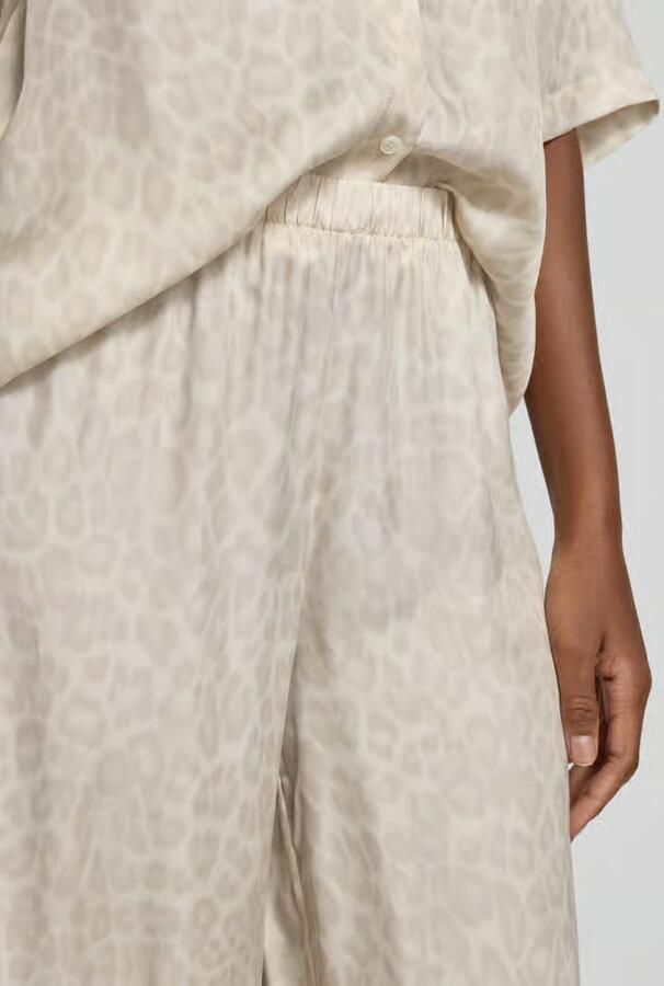 Anine Bing wide fit stoffen broek met viscose