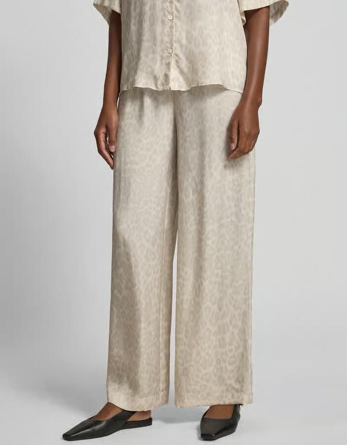 Anine Bing Wide fit stoffen broek met viscose - Foto 3
