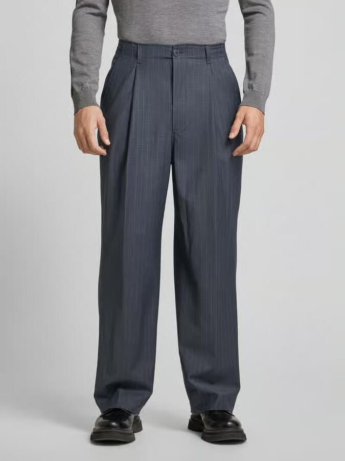 ANNARR Regular fit bandplooibroek met ceintuurlussen model 'RAVN' - Foto 2