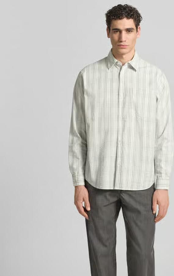 ANNARR relaxed fit vrijetijdsoverhemd met borstzak - Foto 3
