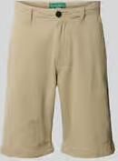 ANNARR straight fit bermuda met steekzakken
