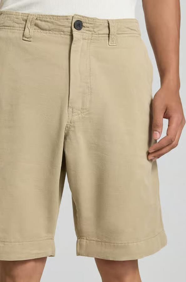ANNARR straight fit bermuda met steekzakken
