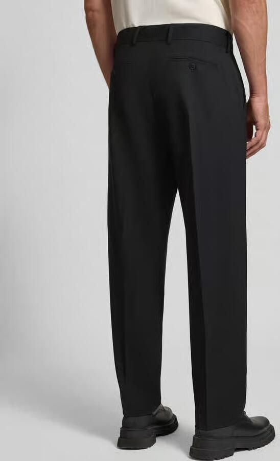 ANNARR Straight leg stoffen broek met bandplooien model 'FELL' - Foto 3