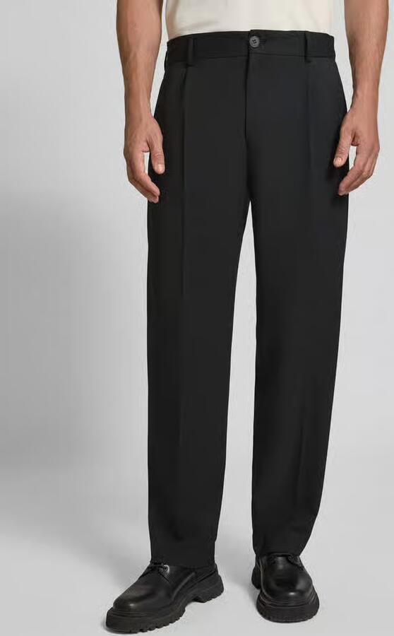 ANNARR Straight leg stoffen broek met bandplooien model 'FELL' - Foto 2