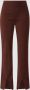 Another-Label high waist flared pantalon Ginger van gerecycled polyester roodbruin - Thumbnail 2
