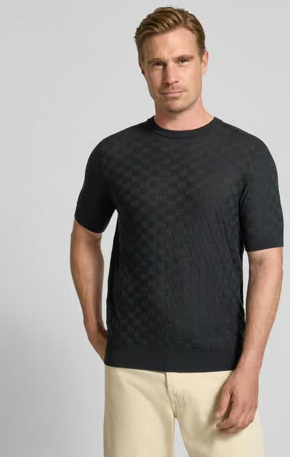 Antony Morato Gebreid shirt met structuurpatroon - Foto 3