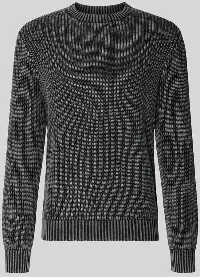 Antony Morato Gebreide pullover met geribde boorden