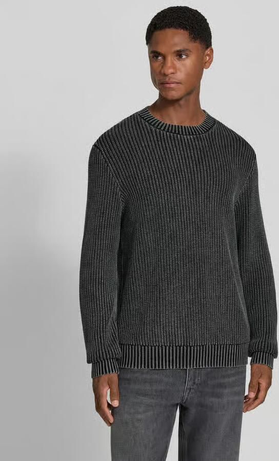 Antony Morato Gebreide pullover met geribde boorden - Foto 3