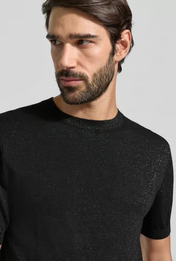 Antony Morato Glanzend gebreid shirt met wol - Foto 2