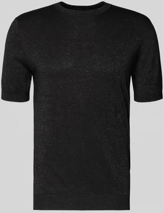 Antony Morato Glanzend gebreid shirt met wol