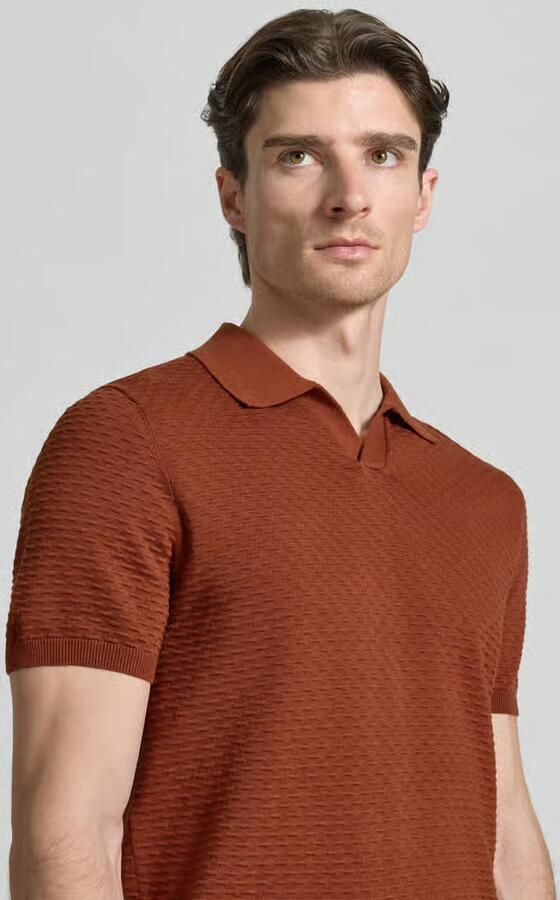 Antony Morato Poloshirt met geribde boorden