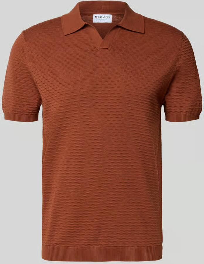 Antony Morato Poloshirt met geribde boorden - Foto 2
