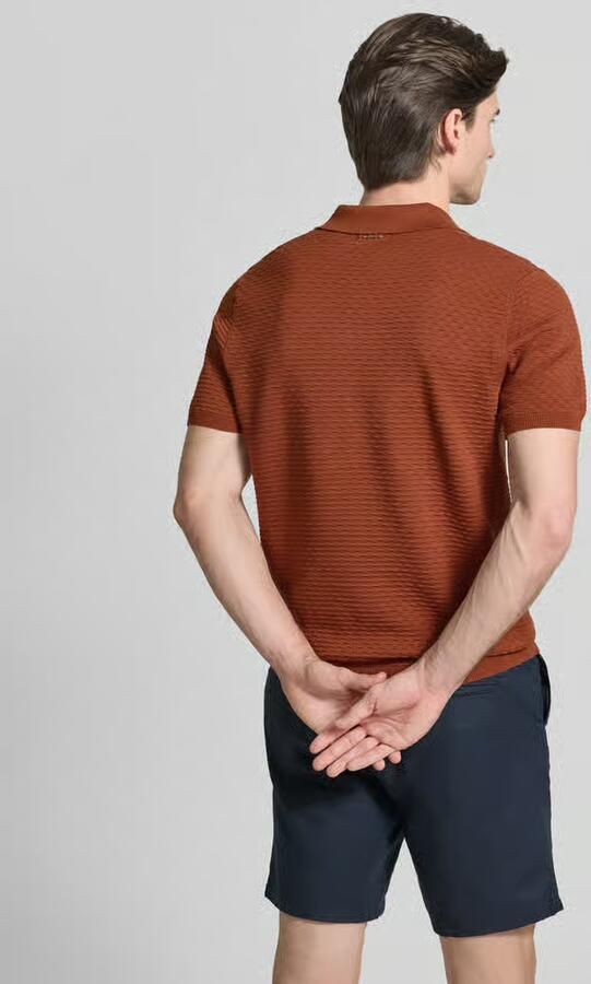 Antony Morato Poloshirt met geribde boorden - Foto 3