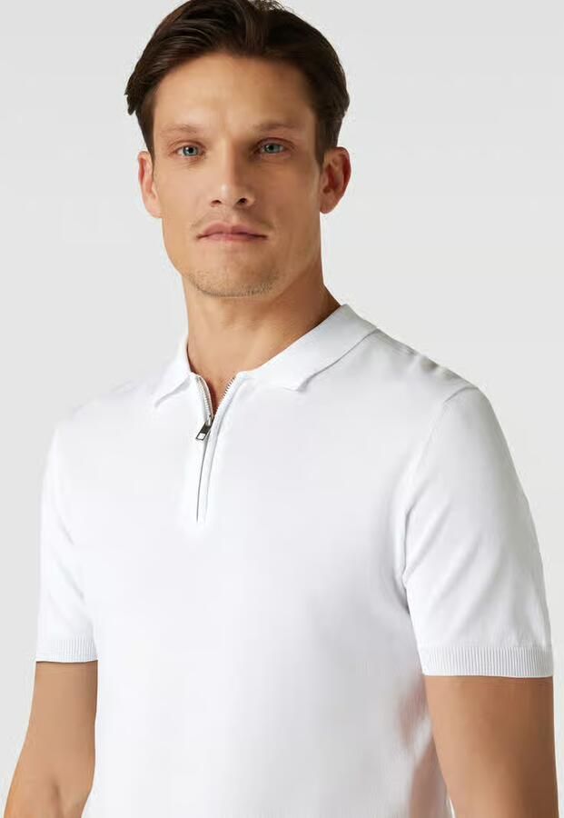 Antony Morato Poloshirt met korte ritssluitingsoverslag