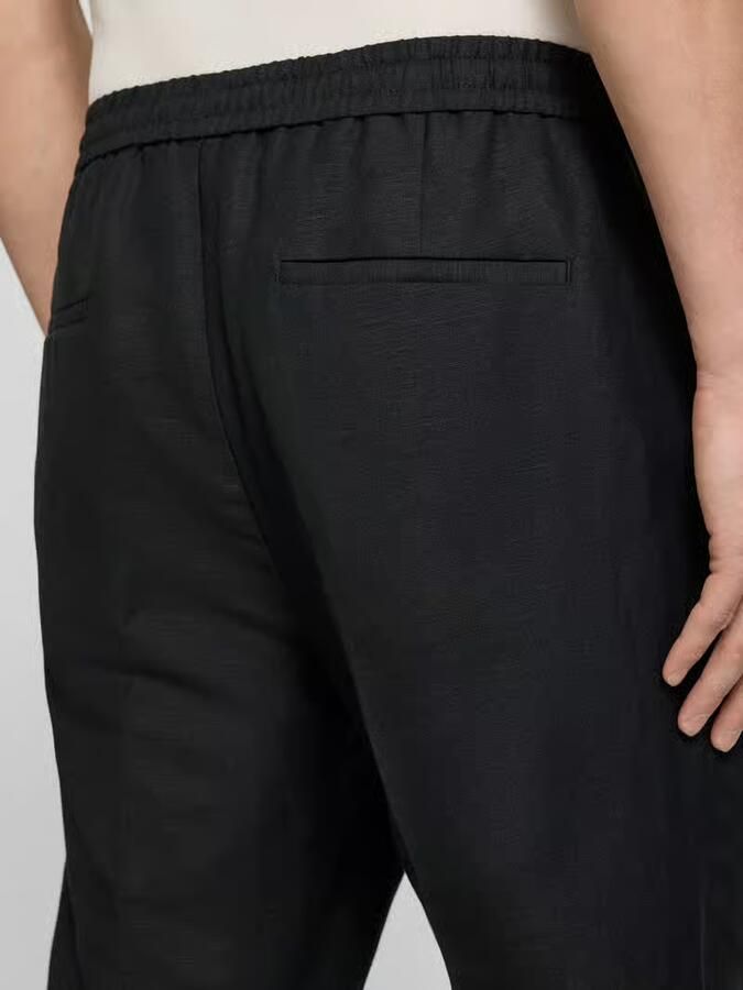 Antony Morato regular fit broek van mix van linnen en viscose model 'NEIL'
