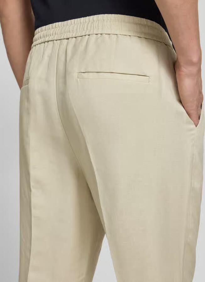 Antony Morato regular fit broek van mix van linnen en viscose model 'NEIL'