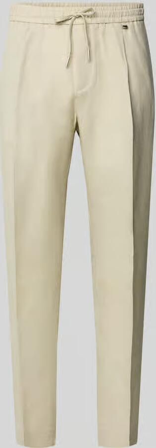 Antony Morato regular fit broek van mix van linnen en viscose model 'NEIL' - Foto 2